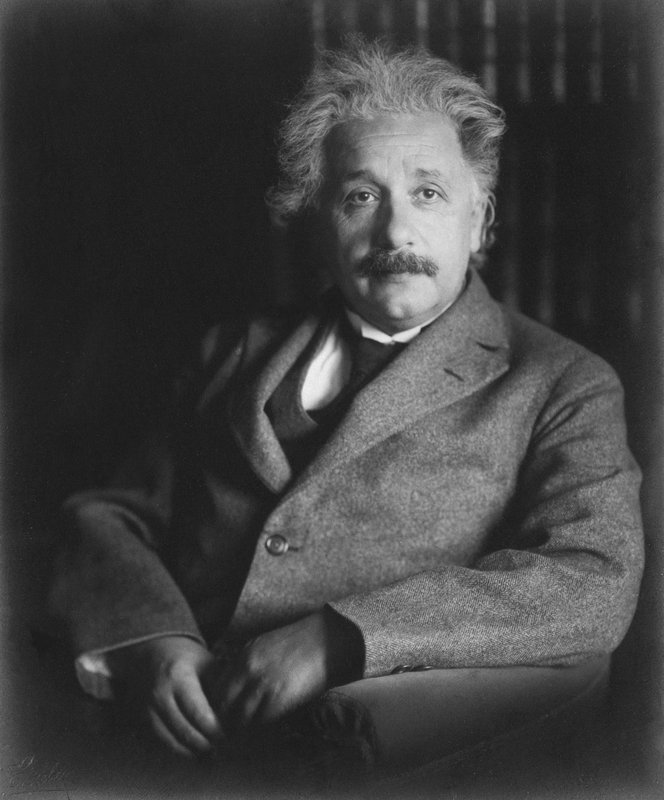 Albert Einstein in Berlin, 1928.