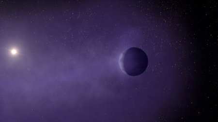 Illustration of the mini-Neptune TOI 560.01, located 103 light-years away in the Hydra constellation.