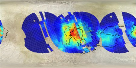 Possible salt deposits mapped onto the Powys Regio area of Europa.