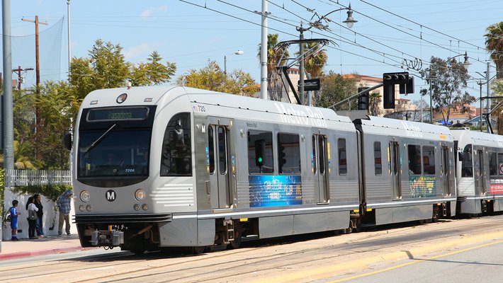 Image of metro rail train