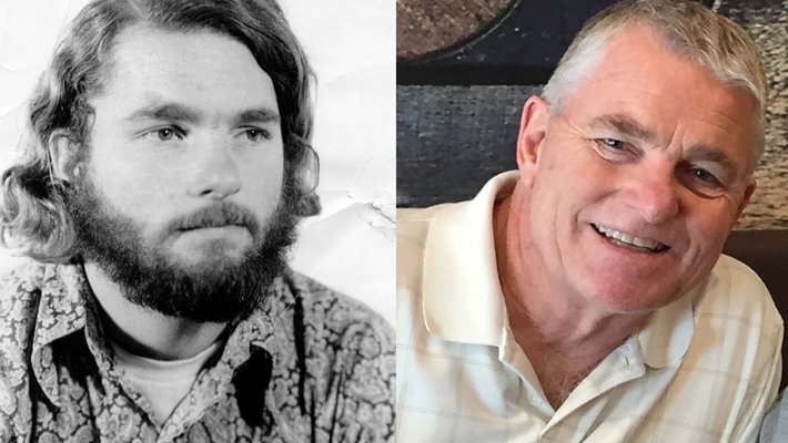 Michael Walsh in the 1970s and today