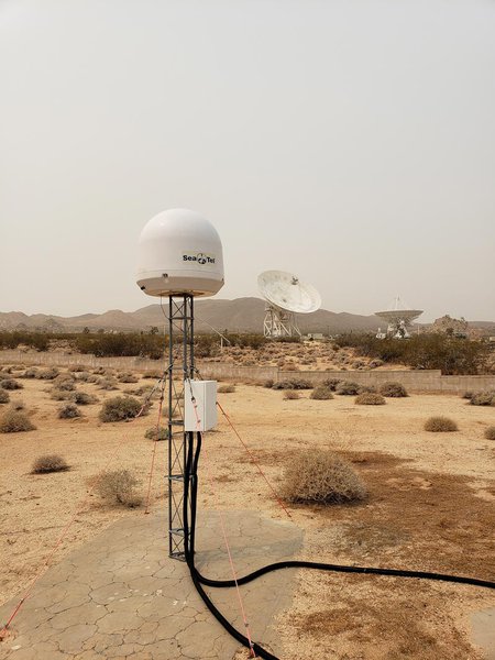 A STARE2 radio receiver at the Goldstone Deep Space Communications Complex.