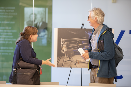 Laura Jones-Wilson and Chris Martin at the Balloons for Science Workshop at Caltech.