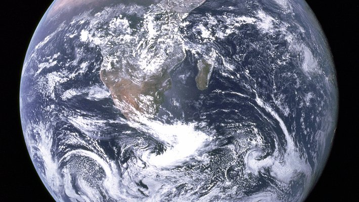 "Big Blue Marble" image of earth from Apollo 17 mission