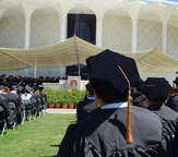 photo of graduating students at Caltech's 2017 Commencement