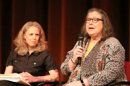 photo of two town hall panelists